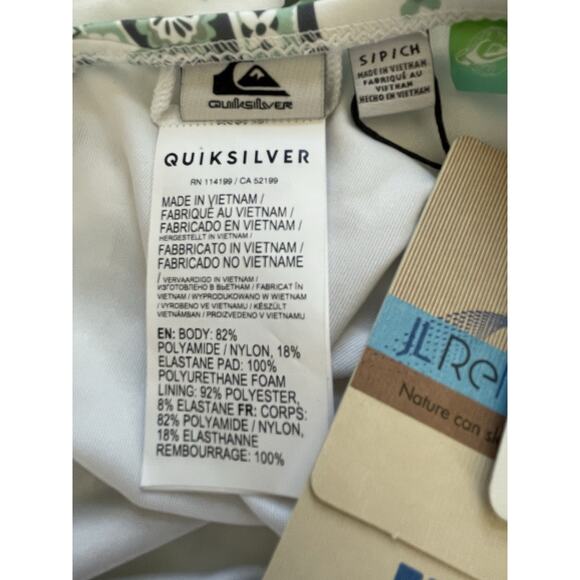 Quiksilver Swim One Piece Swimsuit Geometric Print Swimwear - Picture 9 of 9